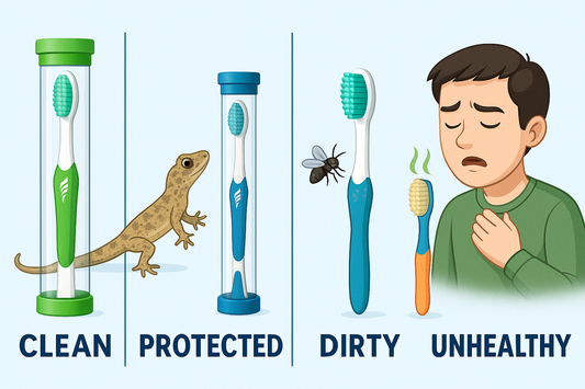 5 Toothbrush with advance level Safety Cover (Pack of 5)